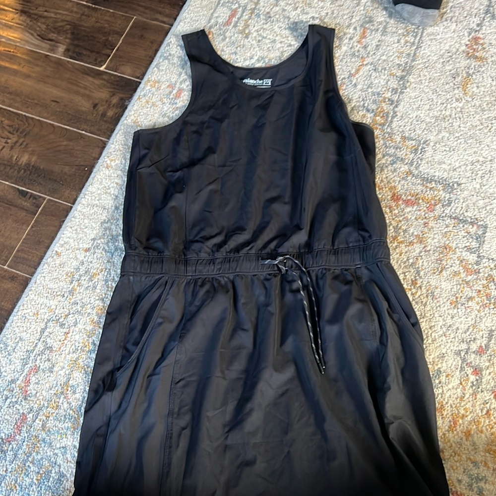 Black Avalanche Dress with Pockets